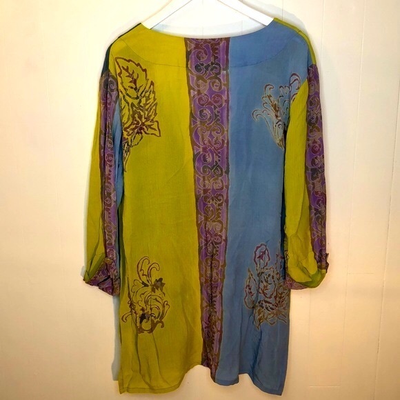 Soft Surroundings Breezy Batik Topper - Picture 5 of 5